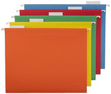 Amazon Basics Hanging Organizer File Folder, Letter Size, Assorted Colors - Pack of 25