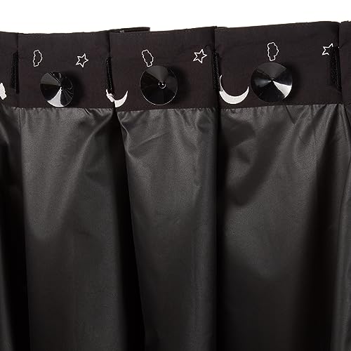 Amazon Basics Portable Window Blackout Curtain Shade with Suction Cups for Travel, 1-Pack, 50" x 78", Black