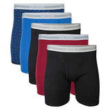 Gildan Men's Underwear Boxer Briefs, Multipack, Mixed Blue (5-Pack), Medium