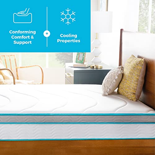 LINENSPA 8 Inch Memory Foam and Innerspring Hybrid Mattress – Full Mattress – Bed in a Box – Medium Firm Mattress