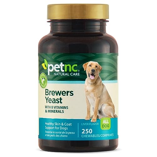 PetNC Natural Care Brewers Yeast Chewables for Dogs, 250 Count