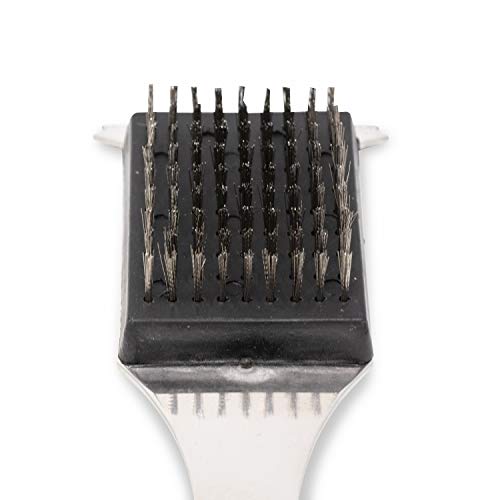 Cuisinart CCB-5014 BBQ Grill Cleaning Brush and Scraper, 16.5, Stainless Steel, 16. 5