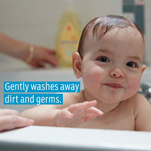 Johnson's Head-to-Toe Gentle Baby Wash & Shampoo, Tear-Free, Sulfate-Free & Hypoallergenic Bath Wash for Baby's Sensitive Skin & Hair, pH Balanced, Washes Away 99.9% of Germs 13.6 fl. oz