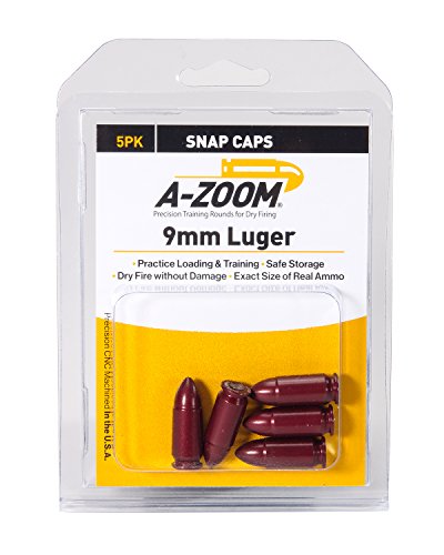 A-Zoom 15116 9mm Luger Precision Snap Cap 5 Pack