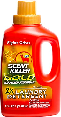 Wildlife Research Center Scent Killer Gold Autumn Formula Odor Eliminator Laundry Detergent for Hunting Gear, 32 Fluid Ounces