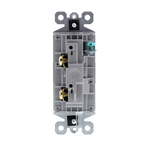 Legrand - Pass & Seymour Radiant 15 Amp Light Switch, Single Pole Rocker Light Switch, Graphite Paddle Rocker Switch, TM870GCC10, 1 Count