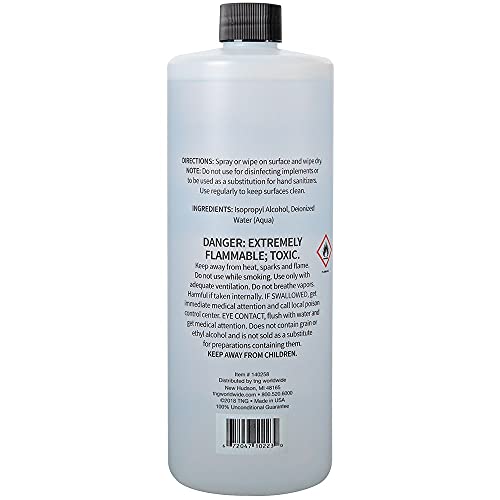 ForPro 99% Isopropyl Alcohol (IPA), Pure & Unadulterated Concentrated Alcohol, 32 Ounces