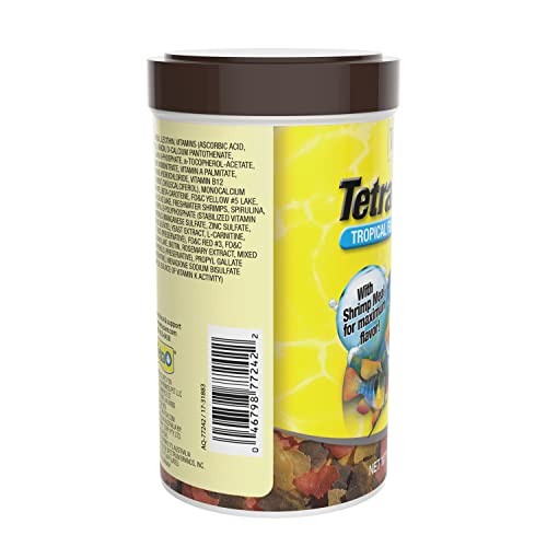 TetraMin Plus Tropical Flakes, Cleaner and Clearer Water Formula 7.06 Ounce (Pack of 1)