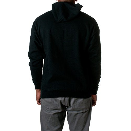 Hanes Men's Pullover EcoSmart Hooded Sweatshirt, Black, X-Large
