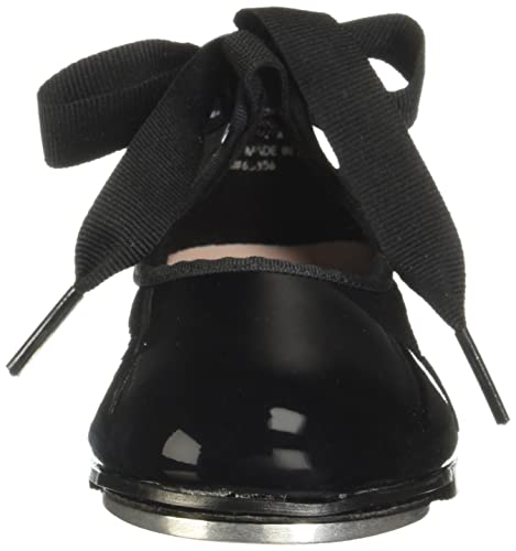 Capezio girls Jr. Tyette Tap Shoe, Black Patent, 10 Toddler M