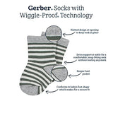 Gerber Baby 6-Pair Sock, White, 0-3 Months