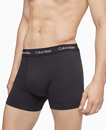 Calvin Klein Men's Cotton Stretch 7-Pack Boxer Brief, 7 Black, M