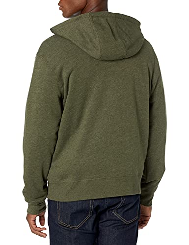 Amazon Essentials Men's Full-Zip Hooded Fleece Sweatshirt (Available in Big & Tall), Olive Heather, XX-Large