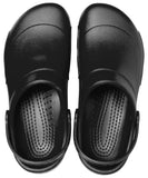 Crocs Unisex Adult Men's and Women's Bistro Clog | Slip Resistant Work Shoes , Black, 11