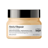 LOreal Professionnel Absolut Repair Hair Mask | Protein Treatment For Deep Nourishment | Hydrates, Repairs Damage & Adds Shine | For Dry & Damaged Hair | Medium to Thick Hair Types | 8.5 Fl. Oz.
