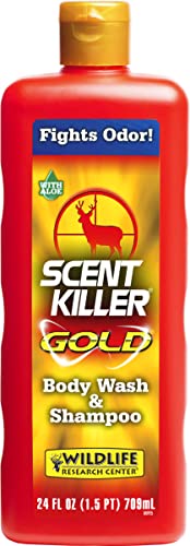 Wildlife Research Scent Killer Gold 1241 Gold Body Wash and Shampoo, 24 Ounce
