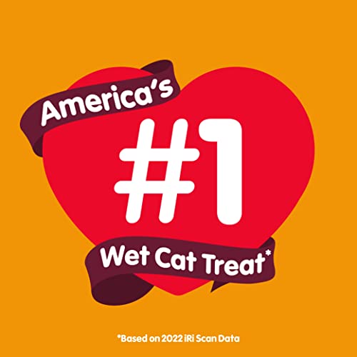 Hartz Delectables Squeeze Up Interactive Lickable Wet Cat Treats for Adult & Senior Cats, Chicken & Veggies, 4 Count (Pack of 8)
