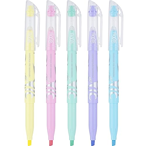 Pilot, FriXion Light Pastel Erasable Highlighters, Chisel Tip, Pack of 14, Assorted Colors