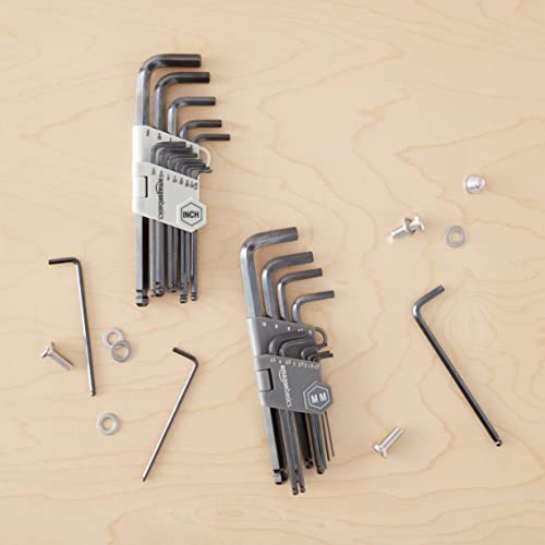 Amazon Basics Hex Key Allen Wrench 26 Set with Ball End