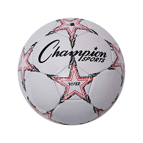 Champion Sports Viper Soccer Ball, Size 5 , Blue/Black/White