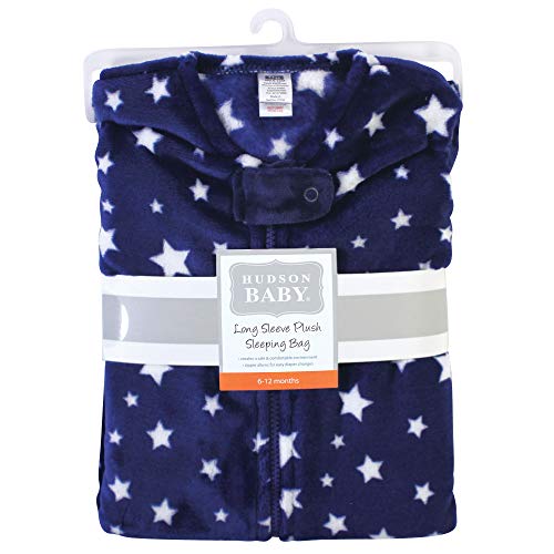 Hudson Baby Unisex Baby Plush Sleeping Bag, Sack, Blanket, Cream Sherpa, 0-6 Months