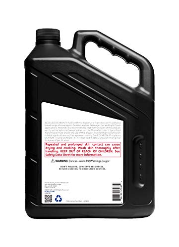 ACDelco GM Original Equipment 10-9244 Dexron VI Full Synthetic Automatic Transmission Fluid - 1 gal