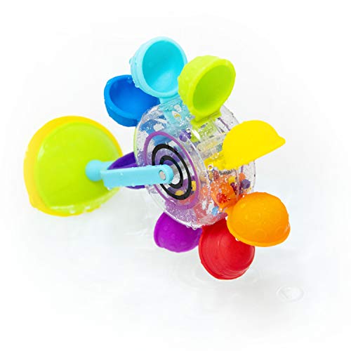 Sassy Whirling Waterfall Suction Toy for Bathtime - Stem - Ages 12+ Months, Multi