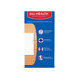 All Health Antibacterial Sheer Adhesive Pad Bandages, 3 in x 4 in, 30 ct | Helps Prevent Infection, Extra Large Comfortable Protection for First Aid and Wound Care