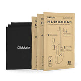 D'Addario Accessories Guitar Humidifier Packs - Two-Way Humidification System Conditioning Packets - For Maintaining Proper Guitar Humidification Level - 3 Maintain Replacement Packets