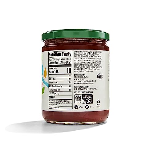 365 by Whole Foods Market, Organic Roasted Chipotle Salsa, 16 Ounce
