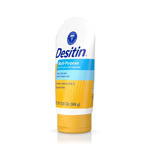 Desitin Skin Protectant and Diaper Rash Ointment Multi-Purpose with Vitamins A & D, Travel Size, 3.5. Oz Tube