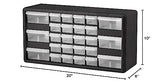 Akro-Mils 10116, 16 Drawer Plastic Parts Storage Hardware and Craft Cabinet, 10-1/2-Inch W x 6-1/2-Inch D x 8-1/2-Inch H, Black