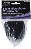 OnStage Foam Ball-Type Microphone Windscreen, Black