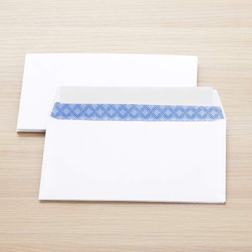 Amazon Basics 6 3/4 Security Tinted Envelopes with Peel & Seal, 100-Pack, White