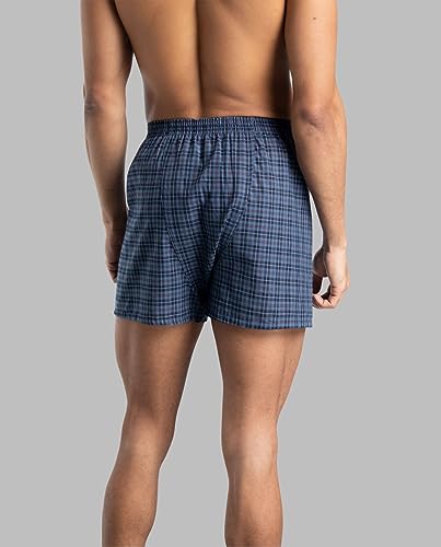 Fruit of the Loom mens Tag-free (Knit & Woven) Boxer Shorts, Woven - 6 Pack Assorted Colors, XX-Large US