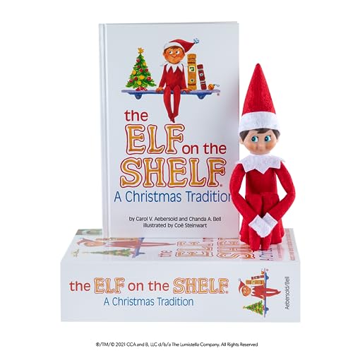 The Elf on the Shelf: A Christmas Tradition - Girl Scout Elf with Blue Eyes - Includes Artfully Illustrated Storybook, Keepsake Box and Official Adoption Certificate