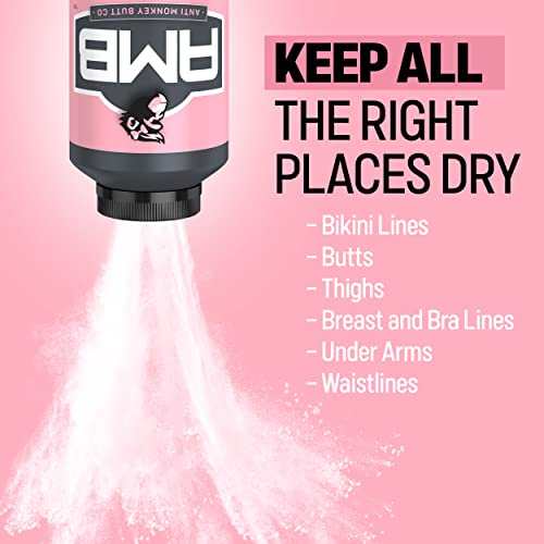 Anti Monkey Butt, Lady's Body Powder with Calamine, Prevents Chafing and Absorbs Sweat, Talc Free, 8 oz
