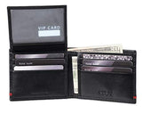 Guess Men's Leather Passcase Wallet, Black Reeve, One Size
