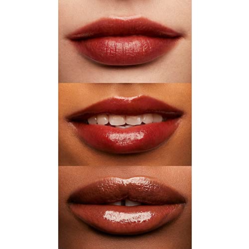 e.l.f. Cosmetics Glossy Lip Stain, Lightweight, Long-Wear Lip Stain For A Sheer Pop Of Color & Subtle Gloss Effect, Spicy Sienna