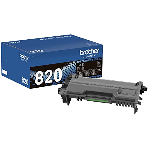 Brother Genuine Toner Cartridge, TN820, Replacement Black Toner, Page Yield Up to 3, 000 Pages, Amazon Dash Replenishment Cartridge