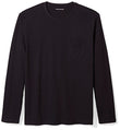 Amazon Essentials Men's Regular-Fit Long-Sleeve T-Shirt, Black, Medium