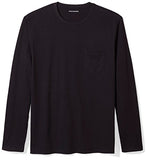 Amazon Essentials Men's Regular-Fit Long-Sleeve T-Shirt, Black, Medium