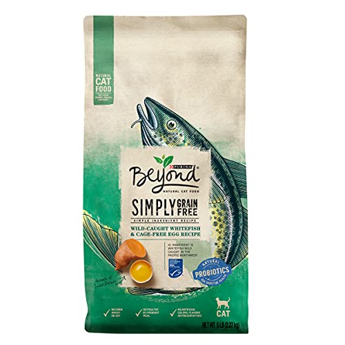 Beyond Beyond Grain Free, Natural Dry Cat Food, Simply Indoor Salmon, Egg & Sweet Potato Recipe - 11 lb. Bag