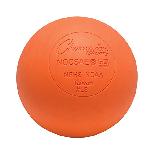 Champion Sports Colored Lacrosse Balls: Blue Official Size Sporting Goods Equipment for Professional, College & Grade School Games, Practices & Recreation - NCAA, NFHS and SEI Certified - 2 Pack