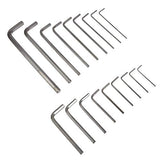 Amazon Basics Allen Wrench/Hex Key with SAE/Metric Sizes and 2 Storage Cases, Set of 36 Pieces