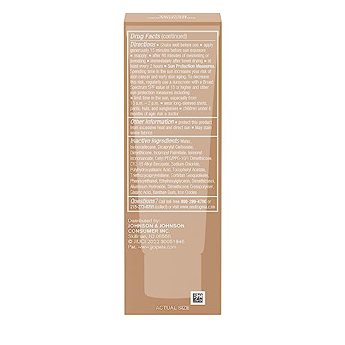 Neutrogena Purescreen+ Tinted Sunscreen for Face with SPF 30, Broad Spectrum Mineral Sunscreen with Zinc Oxide and Vitamin E, Water Resistant, Fragrance Free, Light, 1.1 fl oz