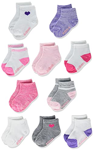 Hanes baby boys Lightweight Ez Sort Ankle Socks, 10-pair Pack Socks, Assorted, 2-3T US