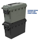 Sheffield 12629 Field Box, Ammo Storage Can and Water Resistant Ammo Can, Bullet Case Designed for Pistol, Rifle, or Shotgun Ammo Storage, Stackable and Lockable, Made in The USA