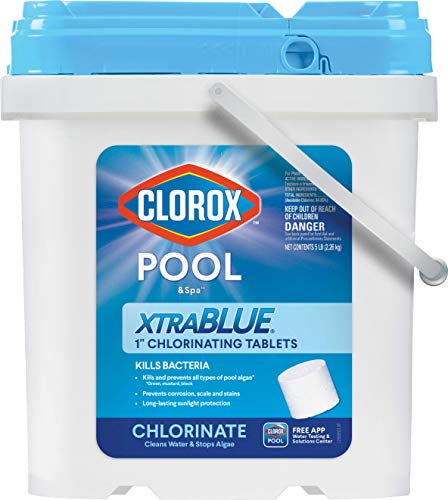 Clorox Pool&Spa 29005CLX XtraBlue 1 Chlorinating Tablets, 5 lb, White