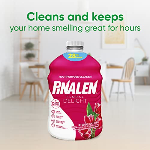 PINALEN Max Aromas Floral Delight Multipurpose Cleaner, Kitchen, Floor, Bathroom and Surface Cleaning Product for Home 128 fl.oz.